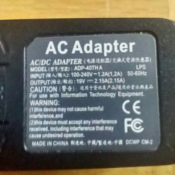 40w Charger AC Adapter For Acer AO722 AO725 AO751h AO752 AO753 AO756 19v 2.15a - Picture 2 of 2